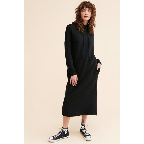 Velvet by Graham & Spencer Sweatshirt Midi Dress M - Picture 1 of 6